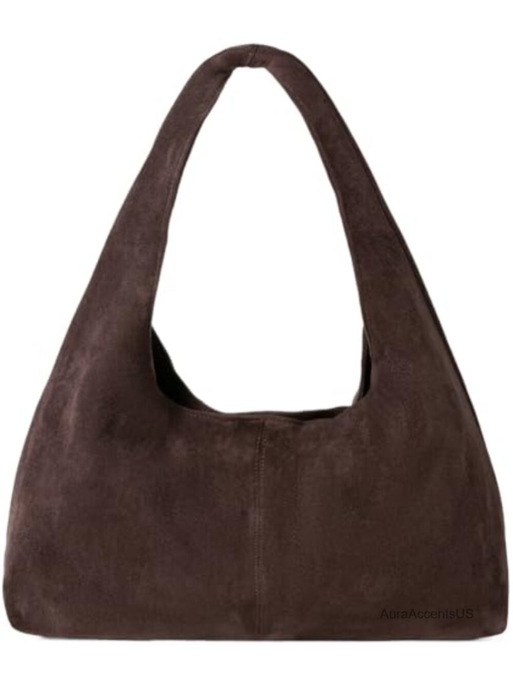 Faux Suede Hobo Bag Slouchy Shoulder Tote Purse